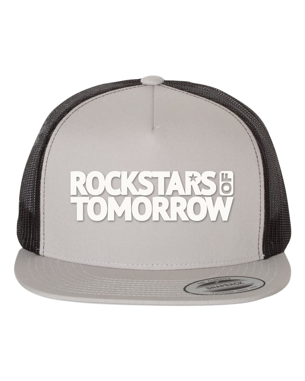 Silver_Black "flat-bill style" Hat – Image 2