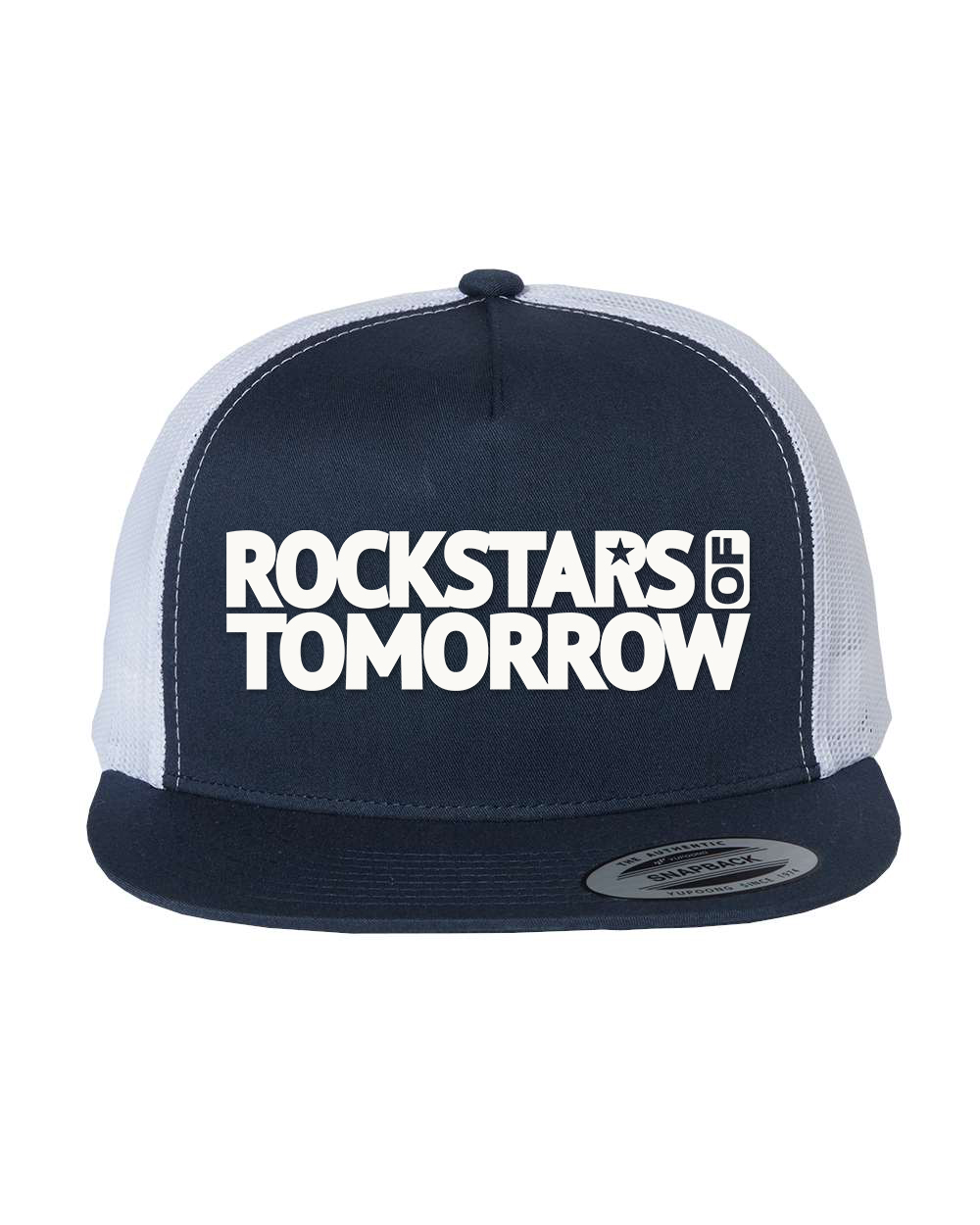 Navy_White "flat-bill style" Hat – Image 1
