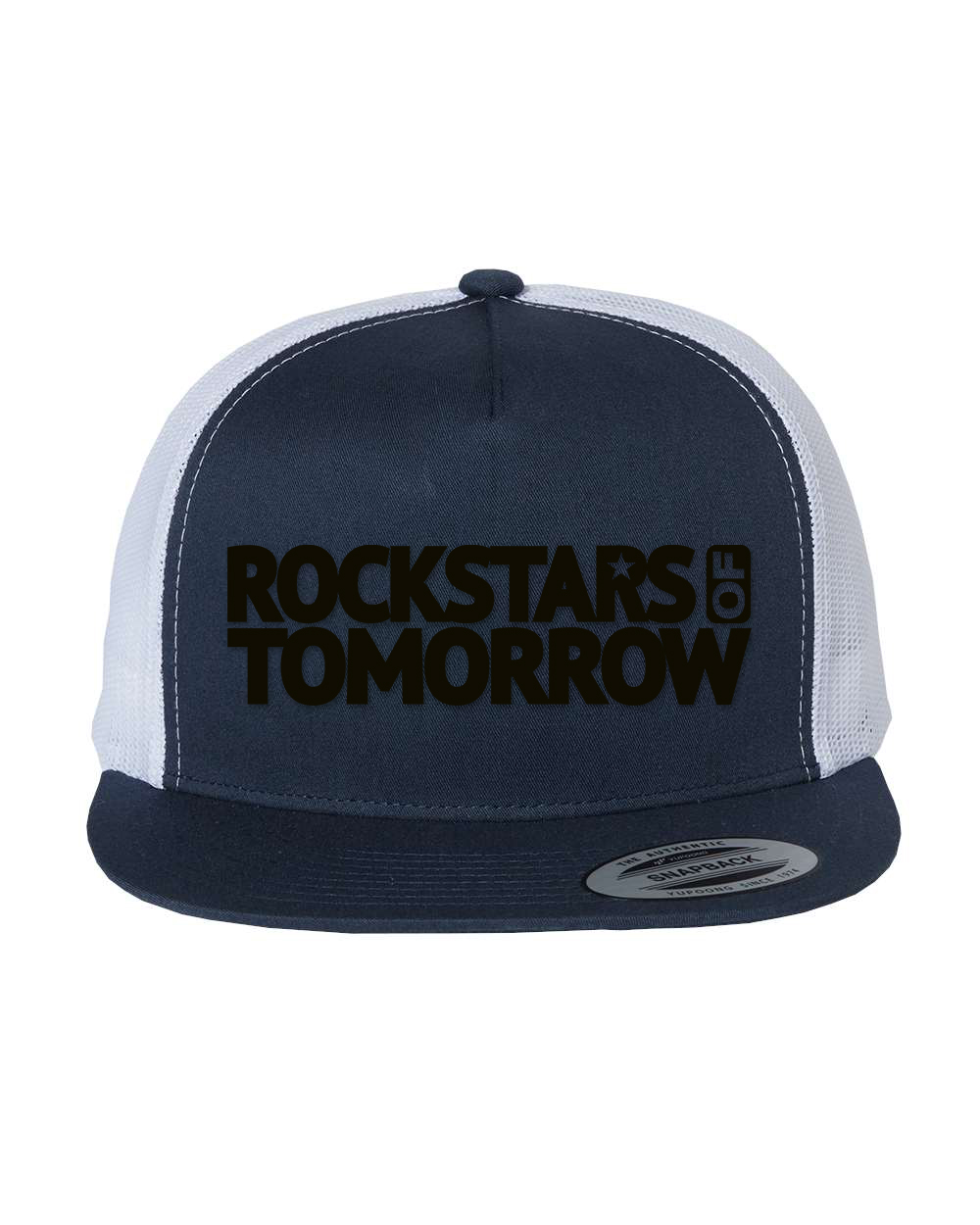 Navy_White "flat-bill style" Hat – Image 2