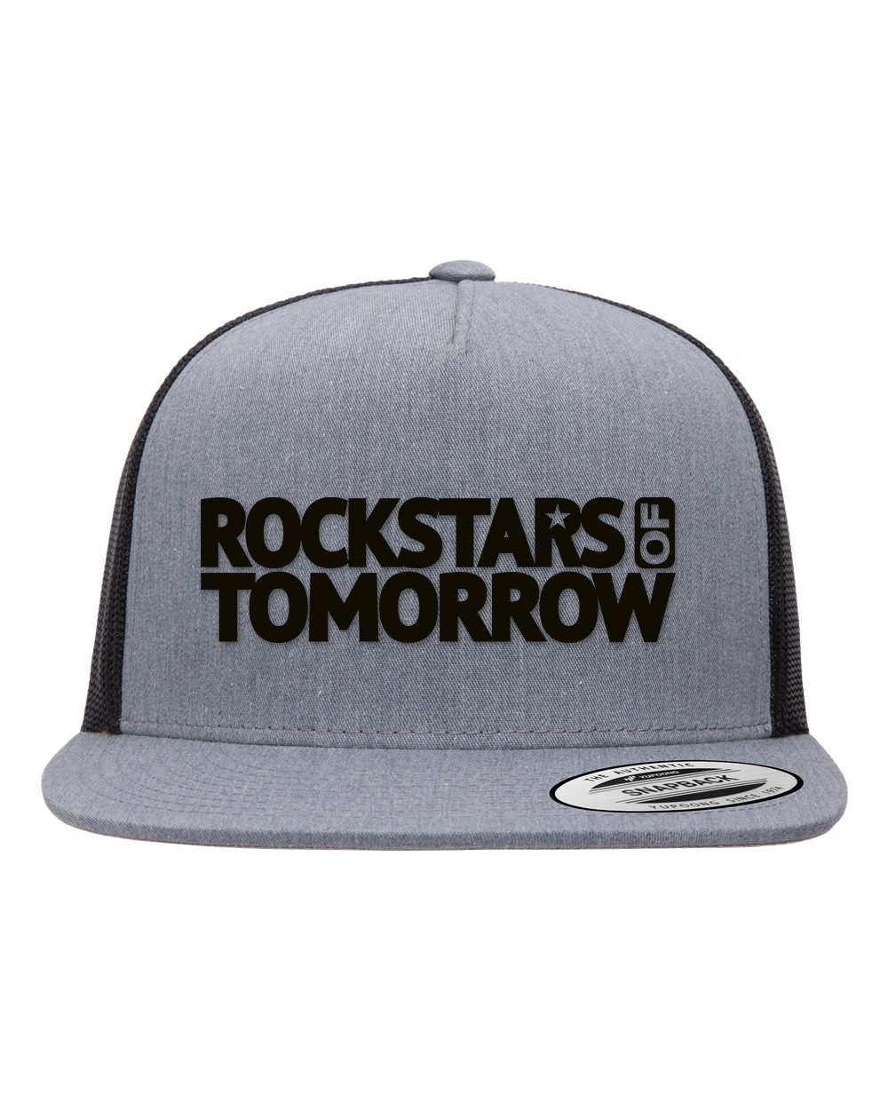 Heather_Black "flat-bill style" Hat – Image 1