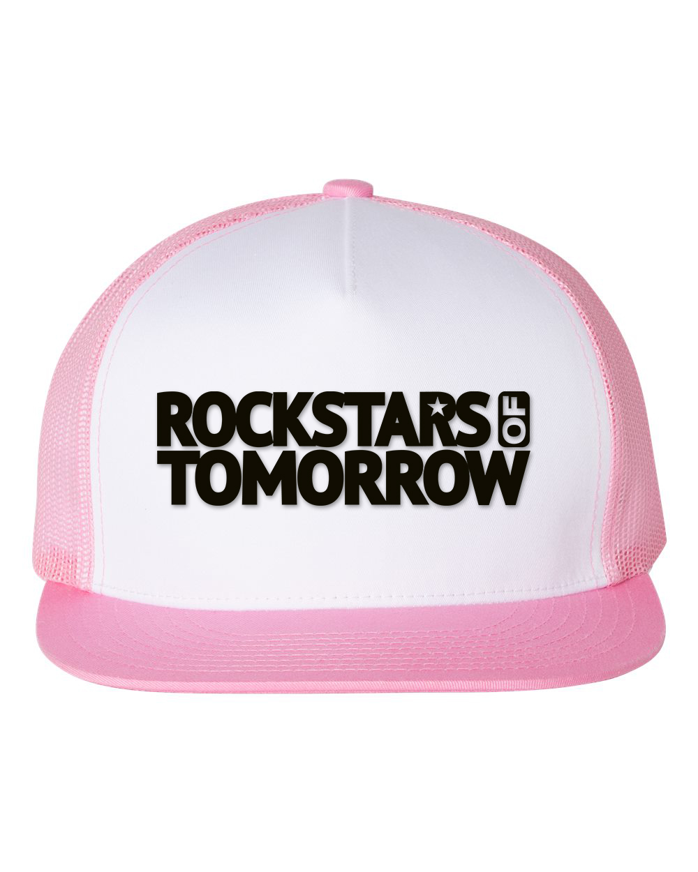 White_Pink "flat-bill style" Hat – Image 2