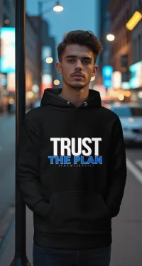 Trust the Plan Premium Hoodie – Image 2
