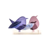 Frame voor 2 vogeltjes van glas – Paars, Mauve