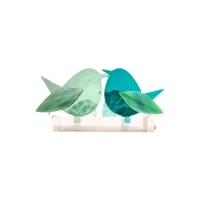 Frame voor 2 vogeltjes van glas – Mint groen, Turquoise