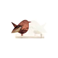 Frame voor 2 vogeltjes van glas – Bordeaux, Transparant