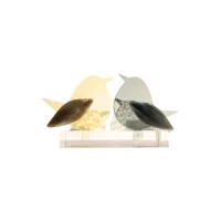 Frame voor 2 vogeltjes van glas – Beige , Grijs