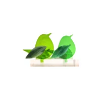 Frame voor 2 vogeltjes van glas – Gras groen, Midden groen