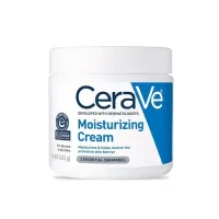 CeraVe Face and Body Moisturizing Cream for Normal to Dry Skin Unscented, 12 oz – Image 1