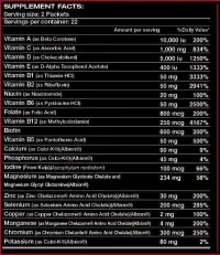 Myogenix Myovite Multivitamin Multimineral  – Image 3