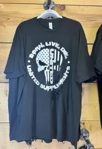 United Supplements Born Live Die T Shirt – Image 1