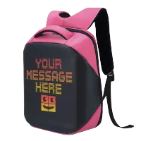 LED Backpack – Large, Pink