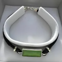 Sterling Silver Leather Memorial Bracelet – Image 1