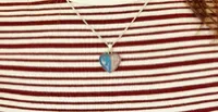 Sterling Silver Split Heart Pendant – Image 1