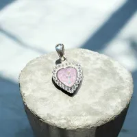Sterling Silver And Cubic Zirconia Sterling Silver Heart Pendant – Image 1