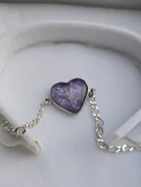 Sterling Silver Figaro Heart Bracelet – Image 1