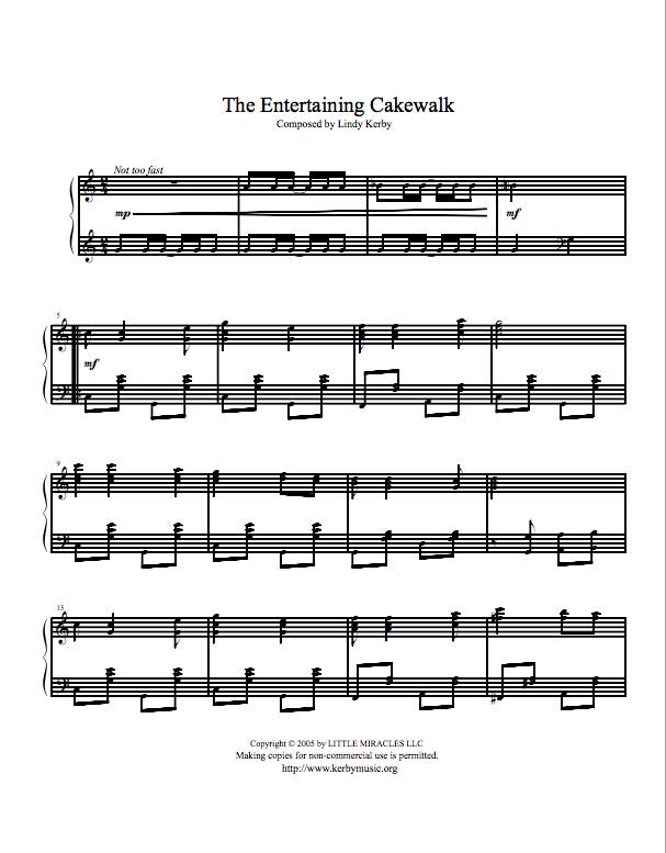 The Entertaining Cakewalk – Image 1