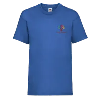 Church Broughton Children's Printed T-shirt – Blue, 12-13