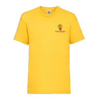 Church Broughton Children's Printed T-shirt – Yellow, 7-8