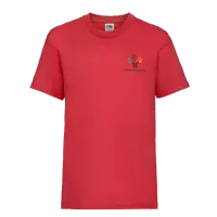 Church Broughton Children's Printed T-shirt – Red, 12-13