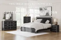 Zuraleus Upholstered Panel Platform Bedroom set (Bed, Dresser, Mirror and Nightstand) – Image 1
