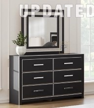 Zuraleus Upholstered Panel Platform Bedroom set (Bed, Dresser, Mirror and Nightstand) – Image 3