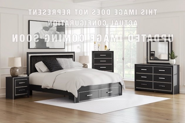 Zuraleus Upholstered Panel Platform Bedroom set (Bed, Dresser, Mirror and Nightstand) – Image 4