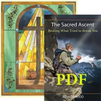 1 Full PDF Edition of the Sacred Ascent + 1- 8"x 10" full-color Print of "Leave it At The Well" – Image 1