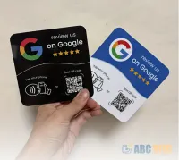 Google Review NFC Plate – Tap or Scan QR Code for Instant Feedback – Image 1