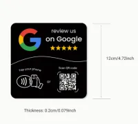 Google Review NFC Plate – Tap or Scan QR Code for Instant Feedback – Image 7