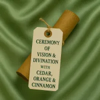 Cedar, Orange, & Cinnamon Ritual of Vision and Divination – Image 1