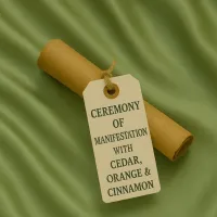 Cedar, Orange, & Cinnamon Ritual for Manifestation – Image 1
