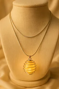 Yellow Jasper Crystal Necklace – Image 3