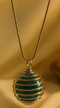 Turquoise Crystal Necklace – Image 2