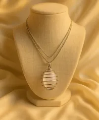  Selenite Crystal Necklace – Image 2