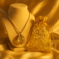 Rutilated Quartz Crystal Necklace – Image 3