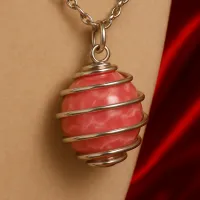 Rhodochrosite Crystal Necklace – Image 2