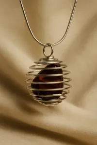 Red Tiger Eye Crystal Necklace – Image 2