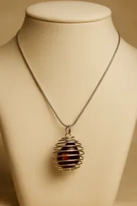 Red Tiger Eye Crystal Necklace – Image 3