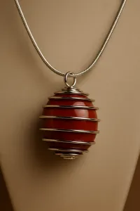 Red Jasper Crystal Necklace – Image 3