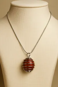 Red Jasper Crystal Necklace – Image 2