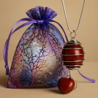 Red Jasper Crystal Necklace – Image 4
