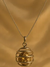 Pyrite Crystal Necklace – Image 2