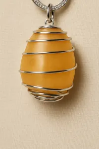 Orange Citrine Crystal Necklace – Image 2