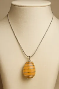 Orange Citrine Crystal Necklace – Image 3