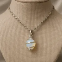 Opalite Crystal Necklace – Image 3