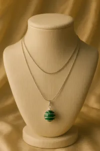  Malachite Crystal Necklace – Image 3