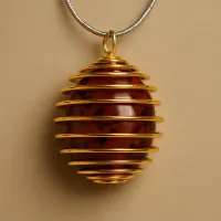 Mahogany Obsidian Crystal Necklace – Image 3