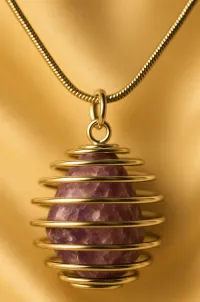  Lepidolite Crystal Necklace – Image 2