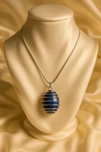 Lapis Lazuli Crystal Necklace – Image 3