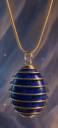 Lapis Lazuli Crystal Necklace – Image 2